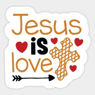 Jesus is love Sticker